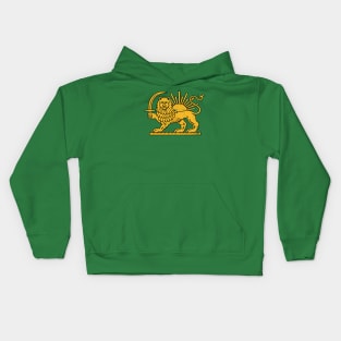 Iran / Faded Style Flag Design Kids Hoodie